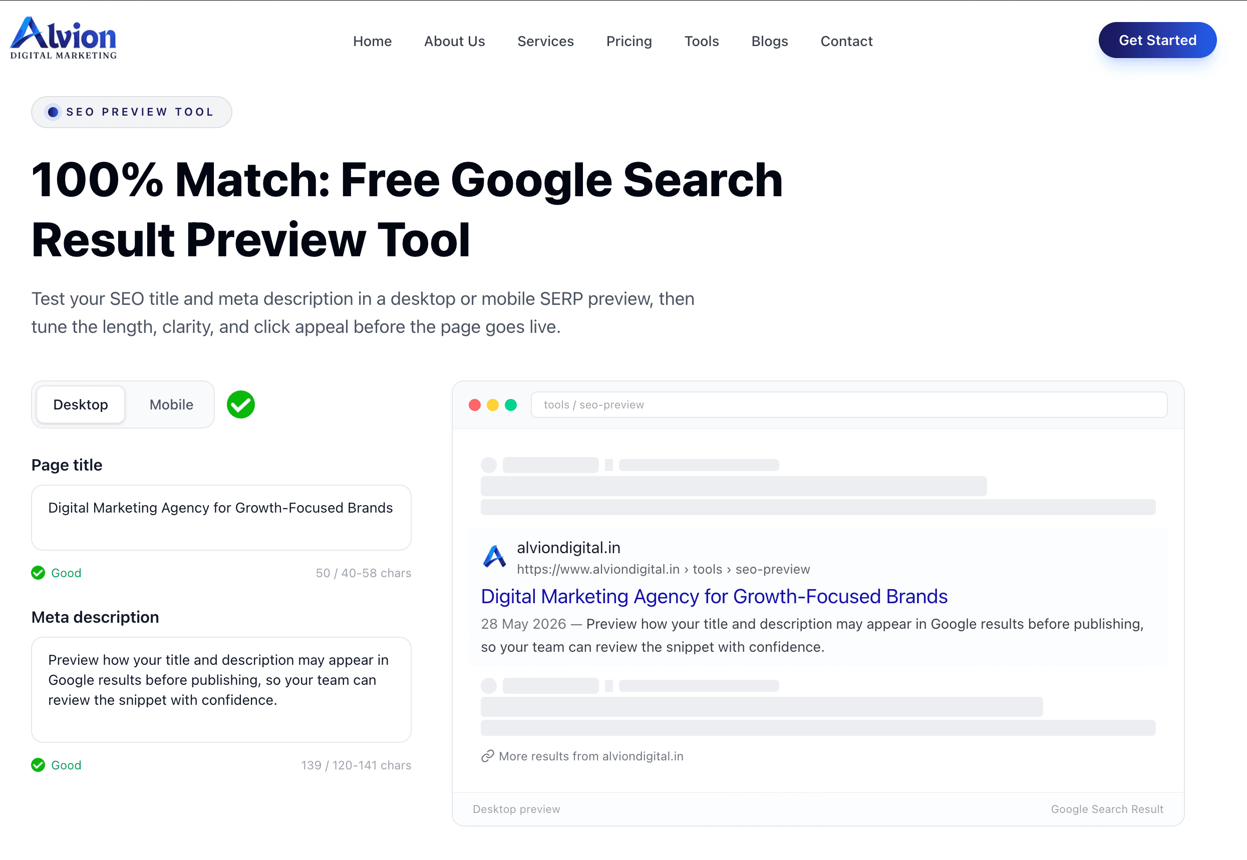 SEO Preview Tool preview